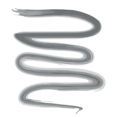 Brush stroke and texture. Smear brush on a white background.