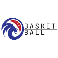 Basketball club logo design idea for championship or tournament event