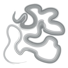 Brush stroke and texture. Smear brush on a white background.