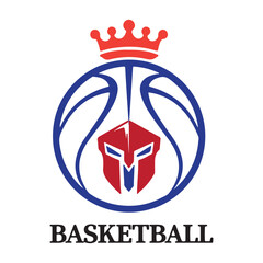 Basketball club logo design idea for championship or tournament event
