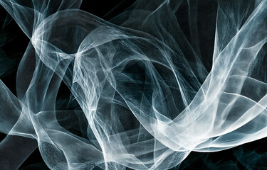 Abstract flowing textures in shades of white and black