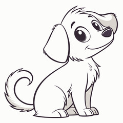 cute dog vector 