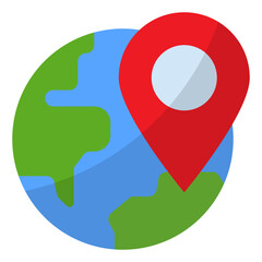 map pointer with pin icon