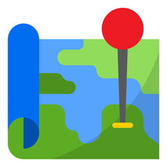 vector illustration of a maps