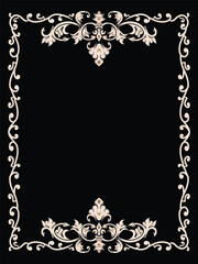 Scroll Design in Elegant Ornamental Frame