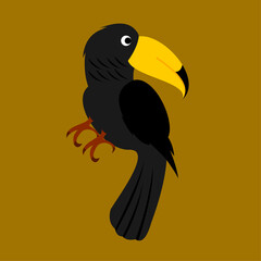 Bird vector art. Animal vector.