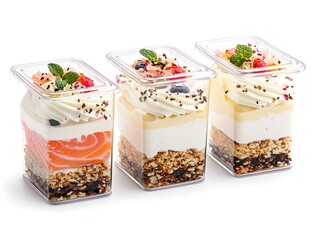 Dessert Cups Display Isolated