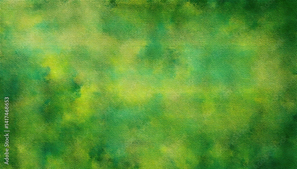 Aufkleber  vibrant green texture background for ads and wellness presentations with serene abstract pattern and artistic depth on canvas