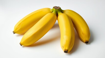 Single Ripe Banana on White Background &ndash; Minimal Fruit Concept
