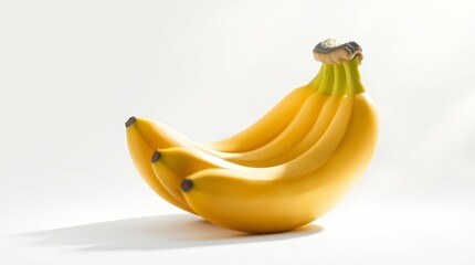 Single Ripe Banana on White Background – Minimal Fruit Concept