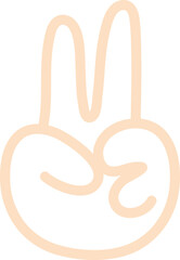 브이손동작_선 (일러스트)