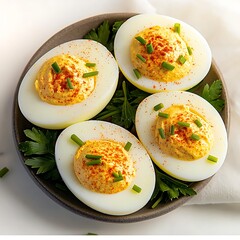 Deviled Eggs Displayed