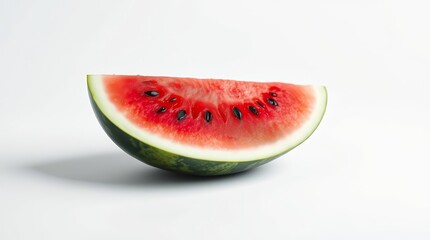 Perfect Ripe Strawberry on White Background – Hyperreal Close-Up