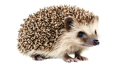 Obraz premium Common European Hedgehog: Small Spiny Illustration for Wildlife Enthusiasts and Educational Purposes