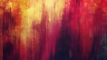 An abstract painting with vertical brush strokes in pink, blue, and white, creating a soft and colorful texture.