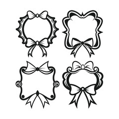 This set features decorative vector frames with vintage floral ornaments and ornate borders for elegant design