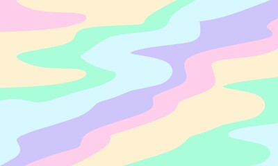 Abstract background with organic patterns in soft pastel colors: green, purple, pink, blue, and yellow