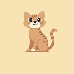 Adobe Illustrator Artwork of cute cat face illustration