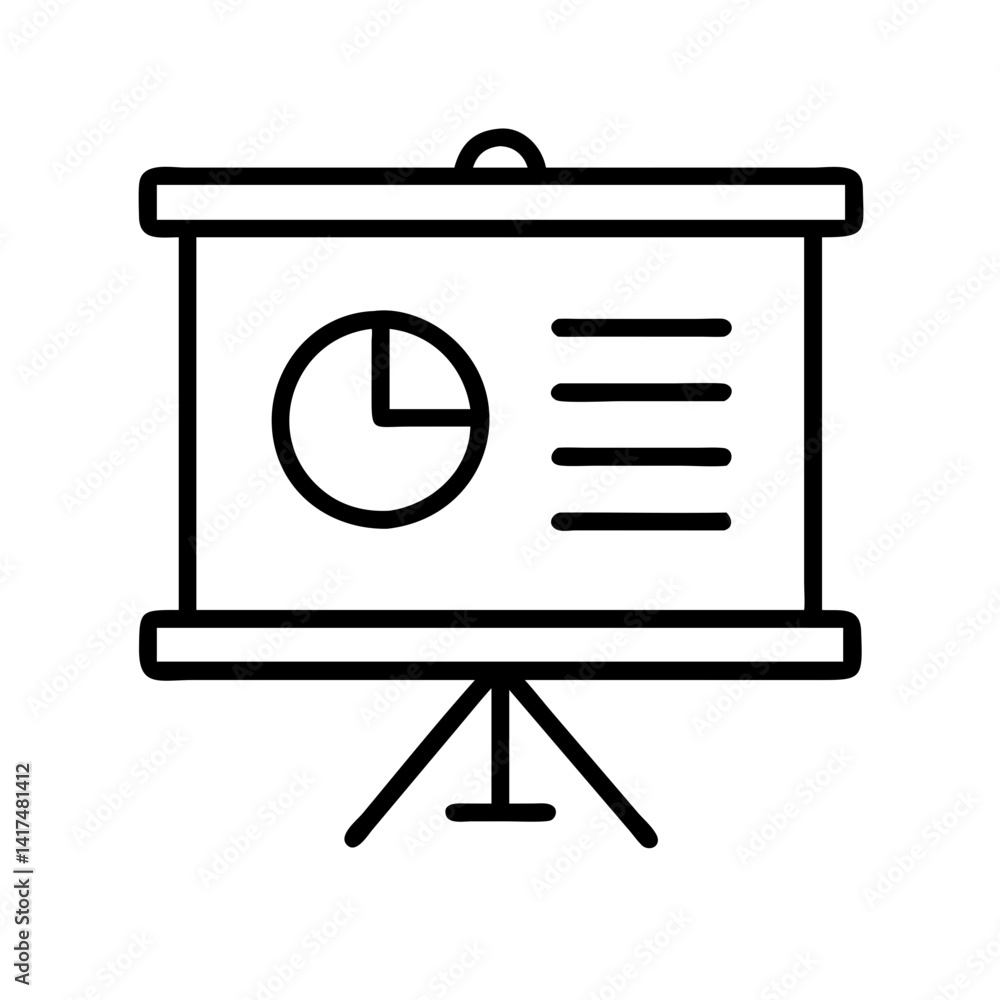 Poster presentation chart data analysis business report diagram infographic whiteboard vector icon design