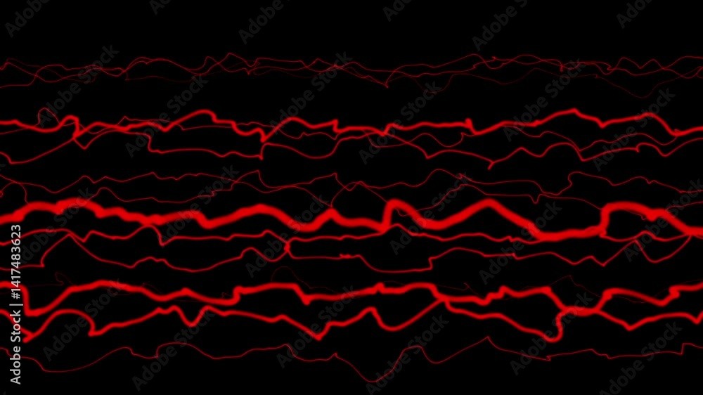 Poster abstract waves set, transparent red horizontal waves .background with color lines . wavy elegant col