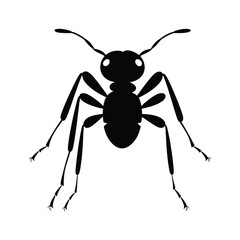 Ant walking minimalist silhouette design