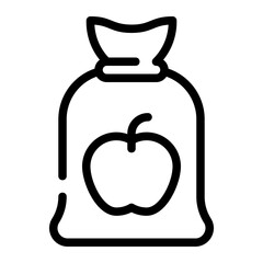 apple line icon