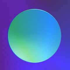 Abstract background with colorful mesh gradient sphere shape. Modern minimalist wallpaper for digital design