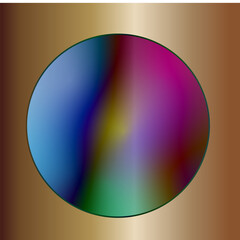 Abstract background with colorful mesh gradient sphere shape. Modern minimalist wallpaper for digital design