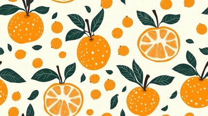 Bright and cheerful orange pattern creating a warm and inviting visual experience