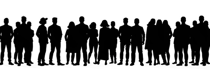 People png, people png transparent images, silhouettes of people, crowd png, crowd transparent,