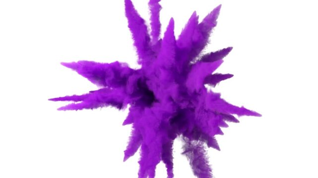 Purple smoke explosion - 60fps