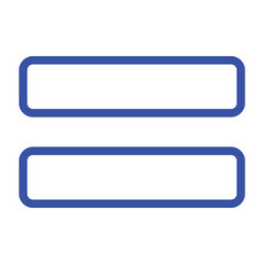 Obraz premium blank blue button