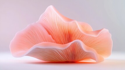 Abstract Coral Mushroom: A Digital Masterpiece of Nature's Beauty