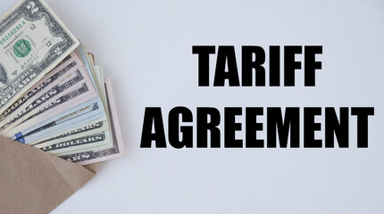 Import Tariffs increase concept, tariff agreement