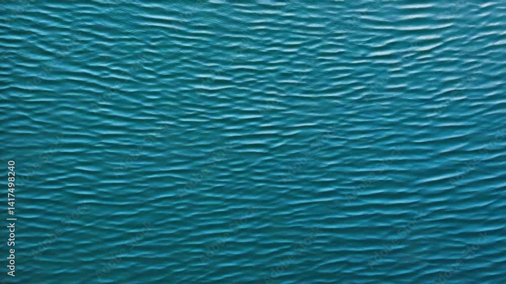 Poster close-up of textured turquoise water surface with gentle ripples and reflections creating a serene a