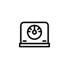 Fototapeta premium Simple Line Icon of Weighing Scale 