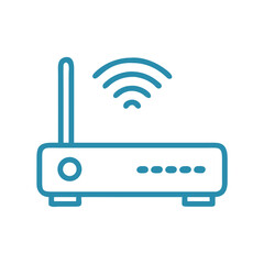 Wi fi router vector