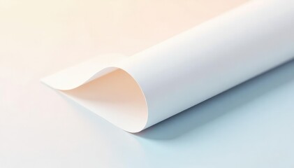 Close-up view of a folded flap against a stark white backdrop , plastic, object, photography