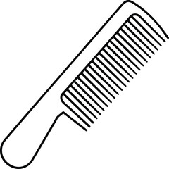 Comb Icon Vector | Hair Care, Grooming & Salon Essentials Line Art
