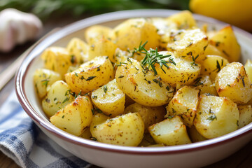 Greek Lemon Potatoes – Traditional Roasted Potatoes with Lemon, Garlic, and Herbs