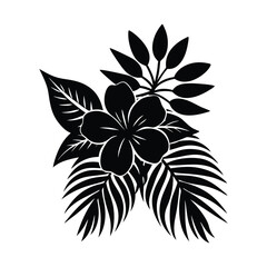 A floral on white background