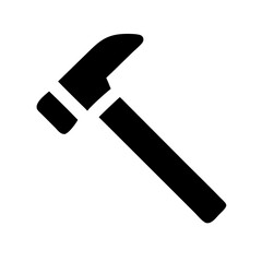 hammer icon isolated on white background