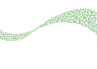 ハート柄の背景 緑系の単色 ハート