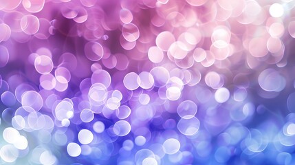 High-Quality Tranquil Lavender Purple and Baby Blue Bokeh Abstract Background Image