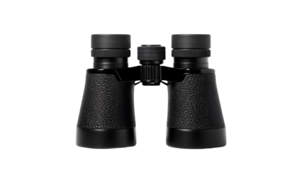 Professional Binoculars Isolated on White Background for Optics Advertising Campaigns