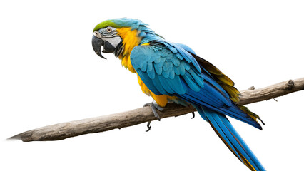 Obraz premium blue and yellow macaw isolated