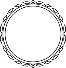 Round Pastel Frame Vector | Soft Border, Minimal Label & Decorative UI Element