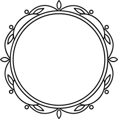 Round Pastel Frame Vector | Soft Border, Minimal Label & Decorative UI Element