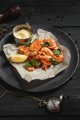 Hearty and delicious seafood with spices