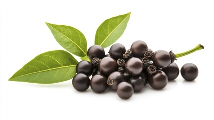 Yatsufusa pepper isolated on white background. Generative AI